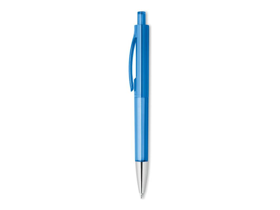 Transparent push button pen Lucerne 9