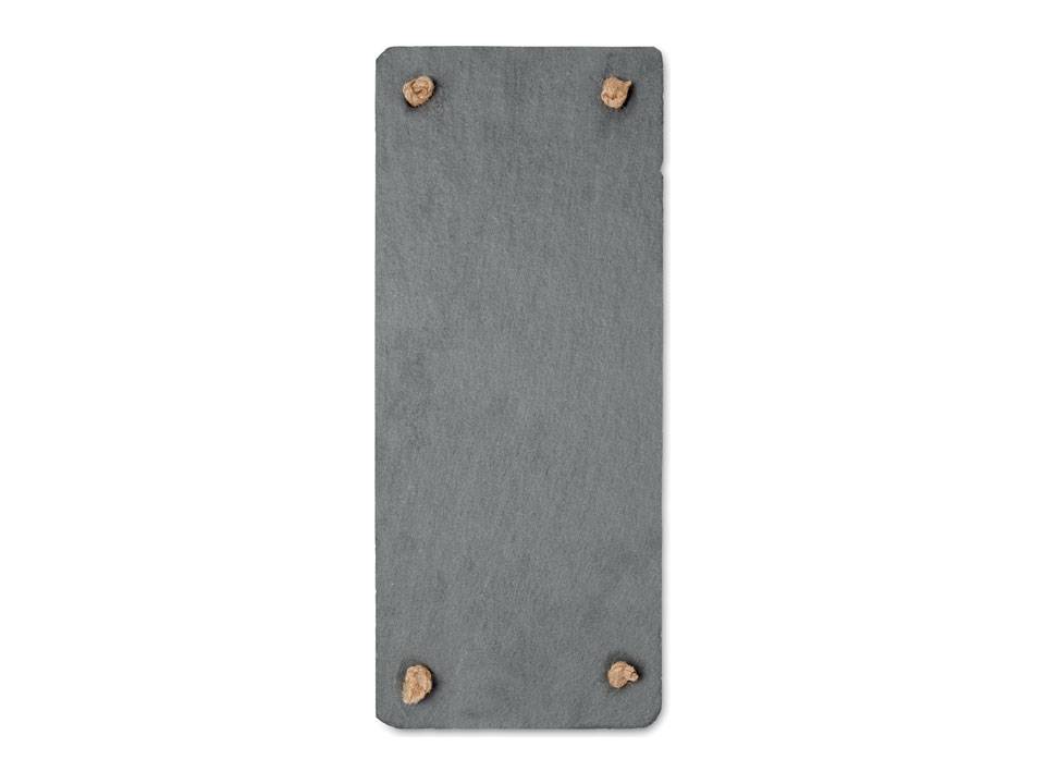 Slate cheeseboard with 2 knives 3