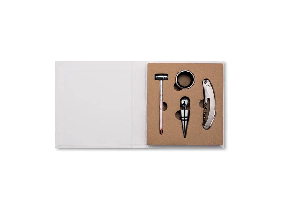 4 pcs wine set in book gift 1