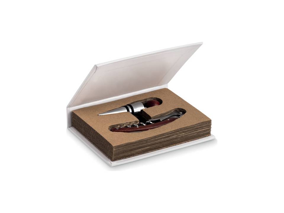 2 pcs wine set in book gift 4