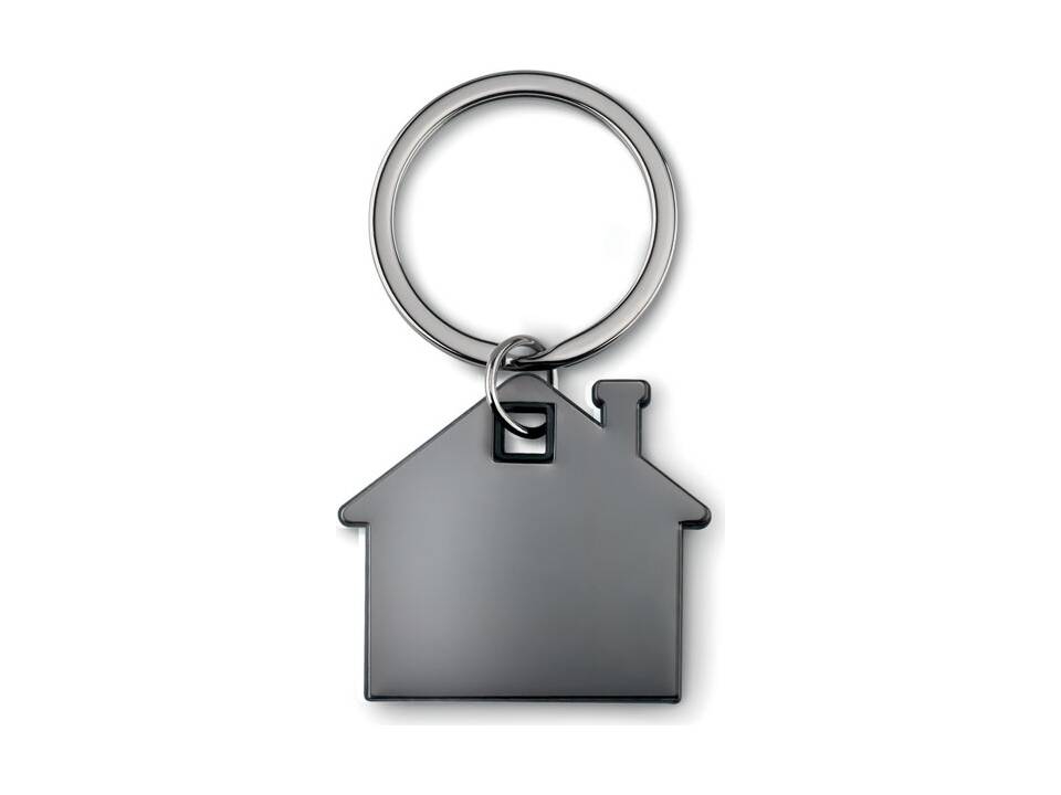 House shape plastic key ring 2
