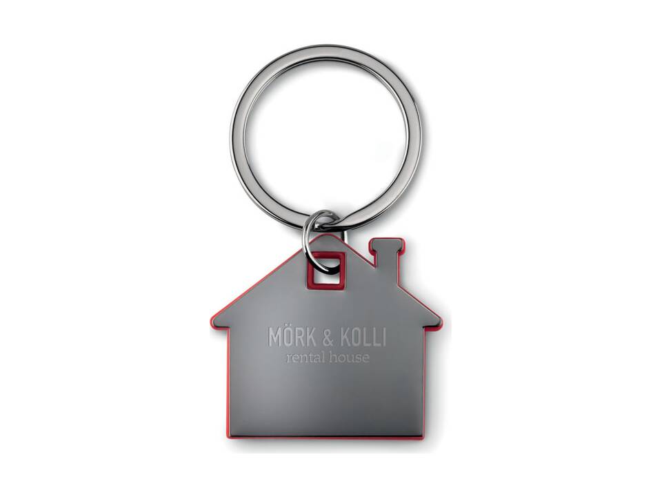 House shape plastic key ring 5