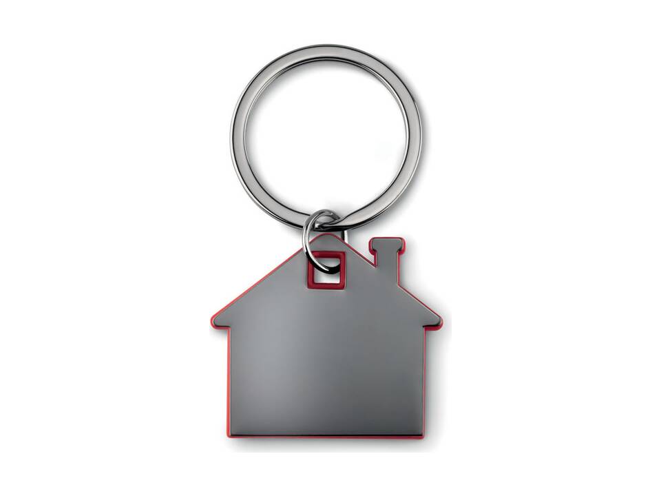 House shape plastic key ring 4