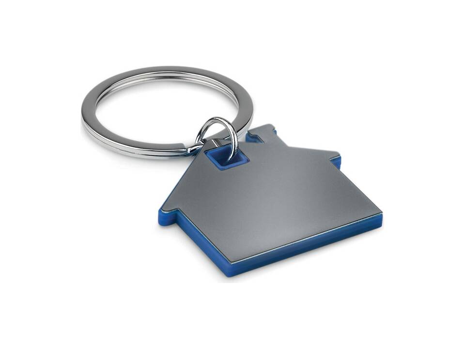 House shape plastic key ring 12