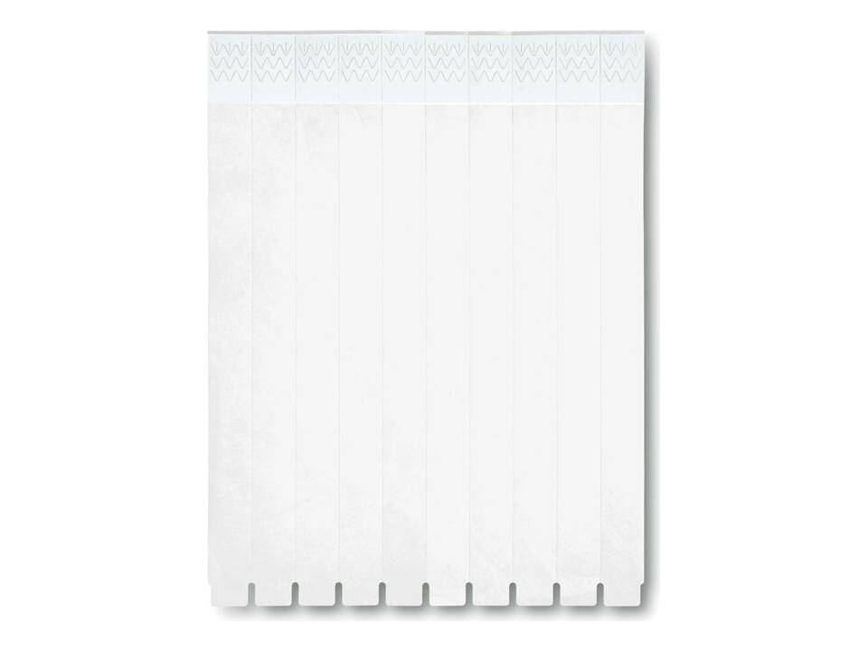 One sheet of 10 wristbands 4