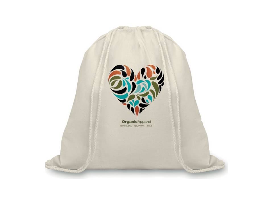 Organic cotton drawstring bag 3