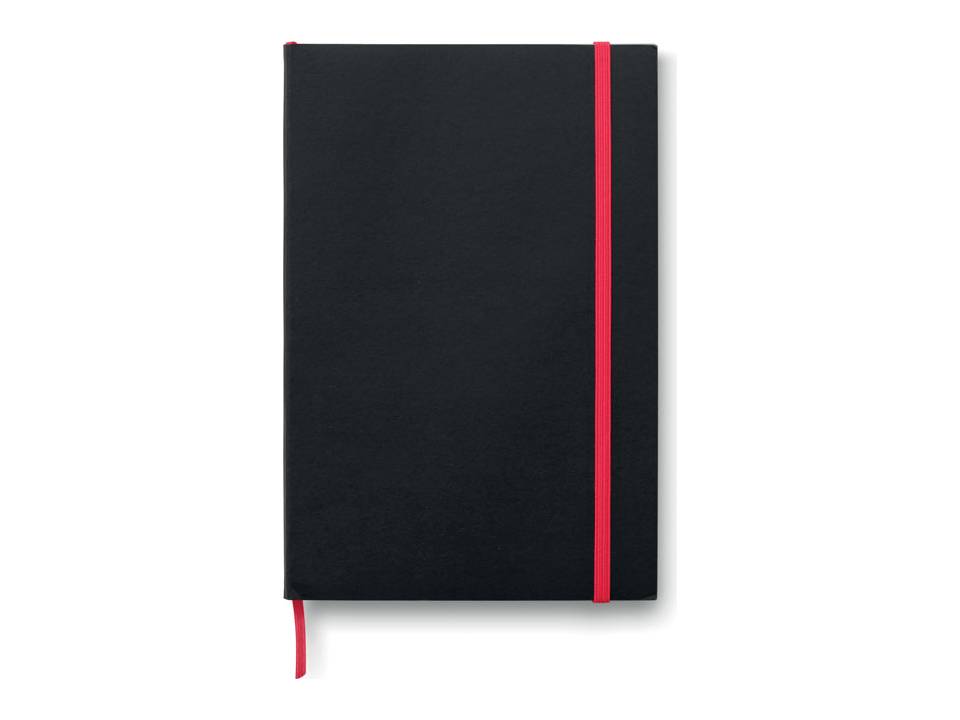 A5 notebook with coloured edges 1