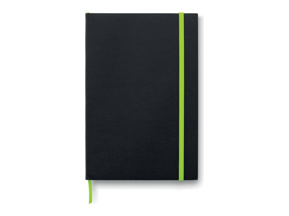 A5 notebook with coloured edges 12