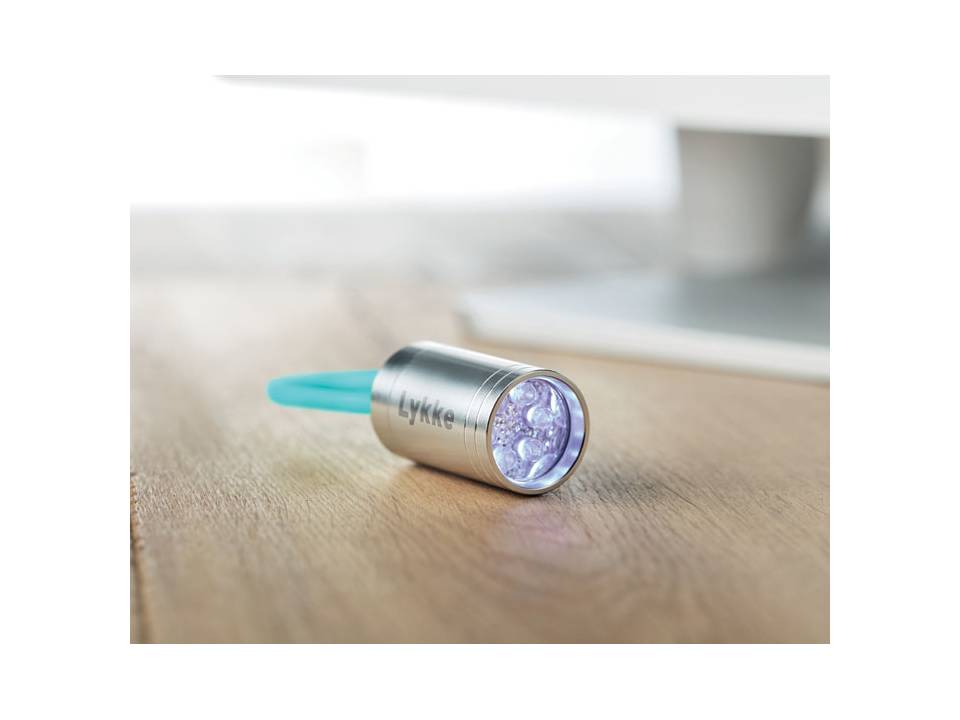 Aluminium torch glow in dark 13