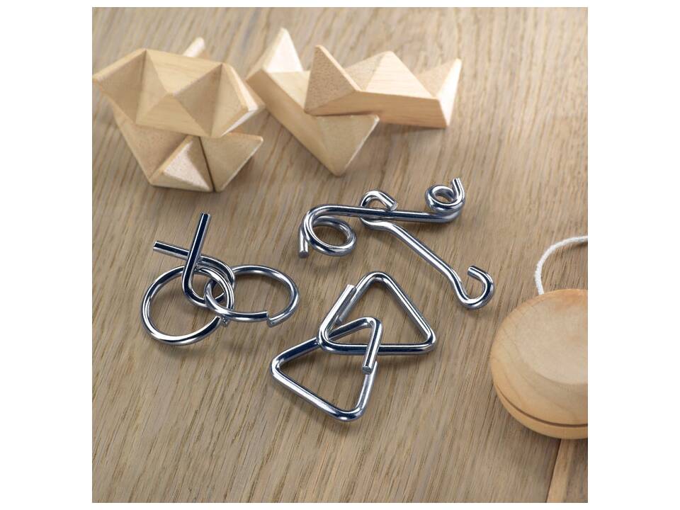 Set of 3 metal brain teasers 4
