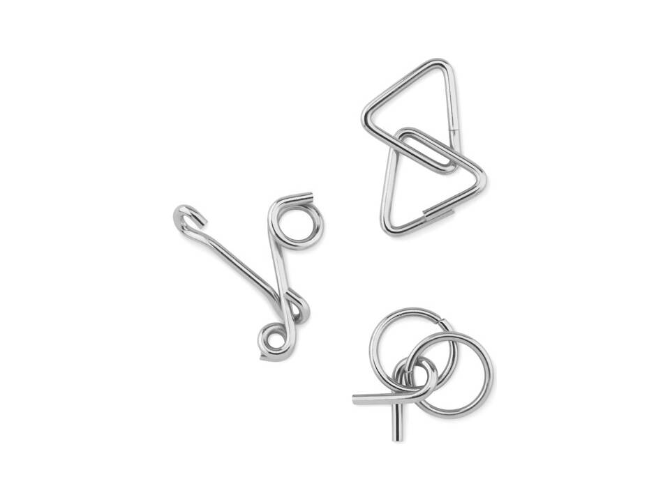 Set of 3 metal brain teasers 3