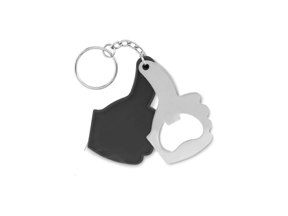 Bottle opener with key ring 12