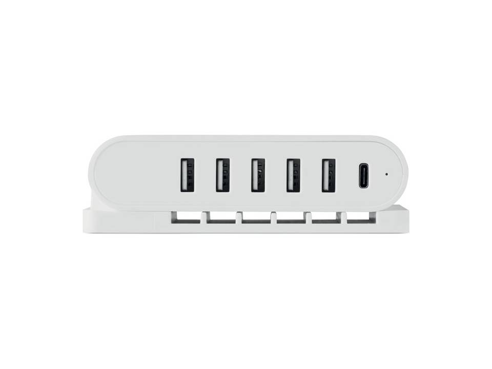 Foldable charging station with 5 port USB hub 4