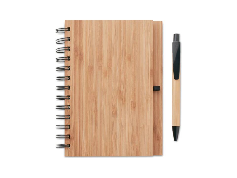 Bamboo notebook with pen 3