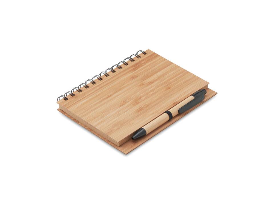 Bamboo notebook with pen 4