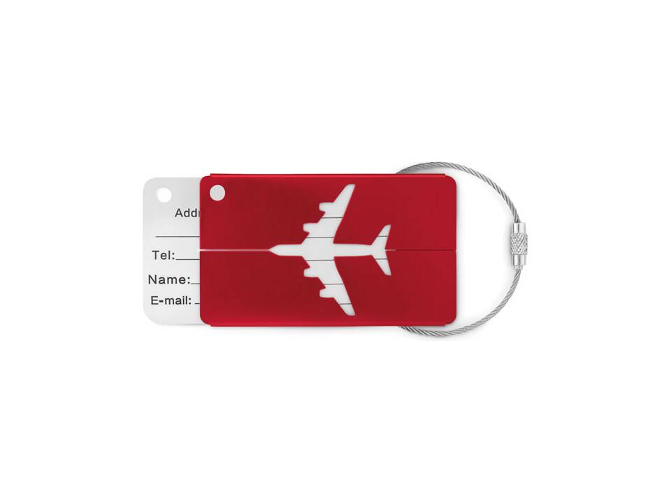 Aluminium luggage tag 8