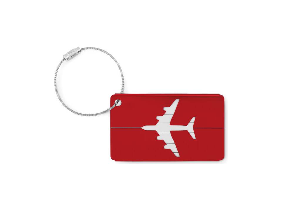 Aluminium luggage tag 9