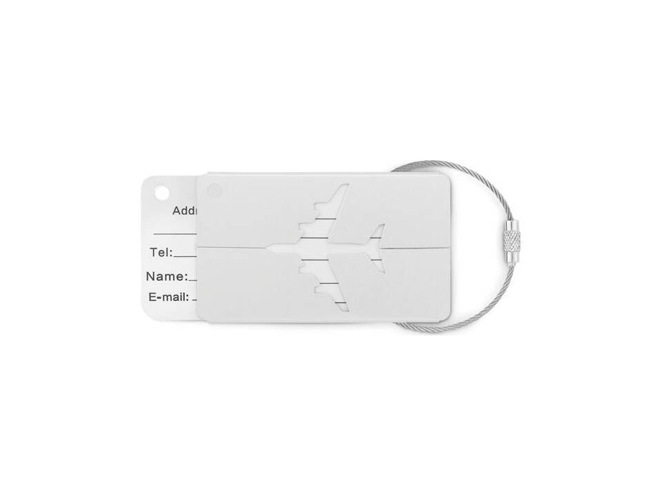 Aluminium luggage tag 3