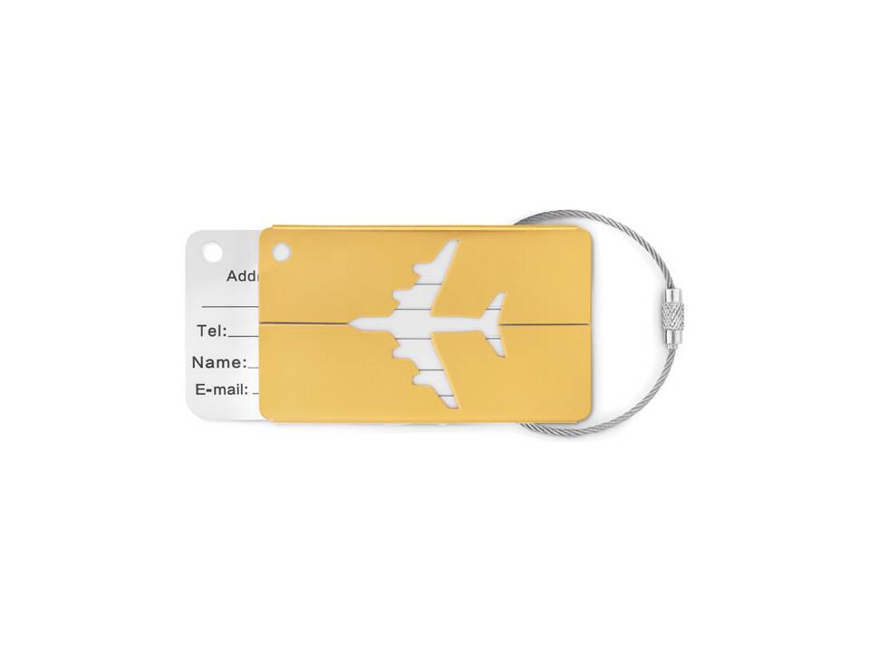 Aluminium luggage tag 11