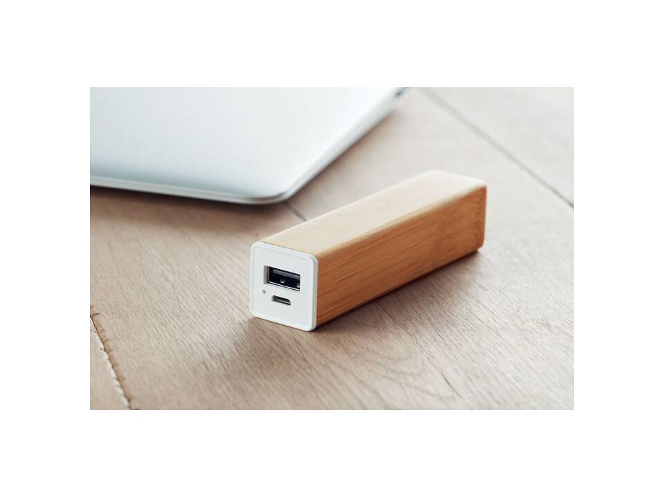 Power bank bamboo 2200 mAh 3