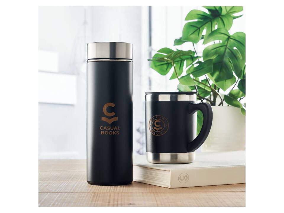 Stainless Steel tumbler with bamboo case - 300 ml 4