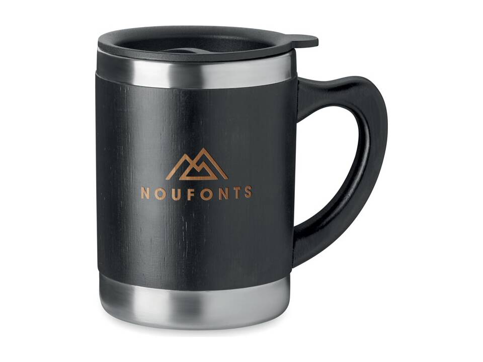 Stainless Steel tumbler with bamboo case - 300 ml 3