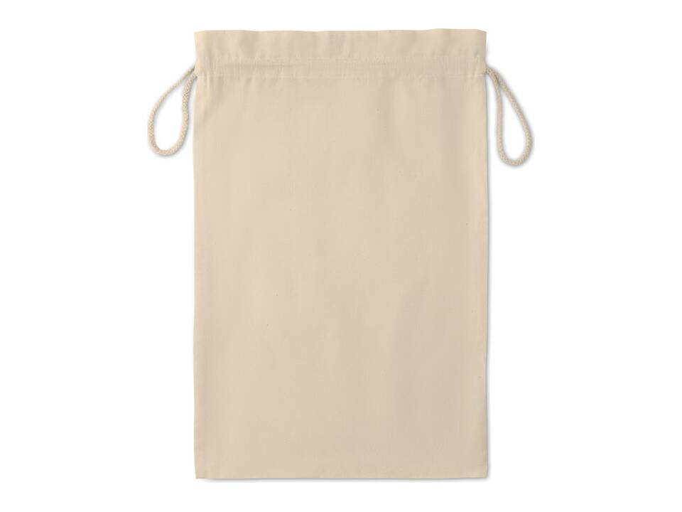 Large Cotton draw cord bag 2