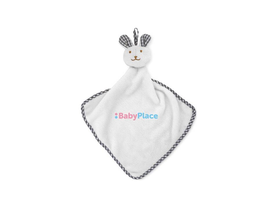 Plush rabbit design baby towel 3