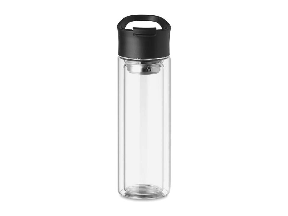 Double wall glass bottle 380ml 2