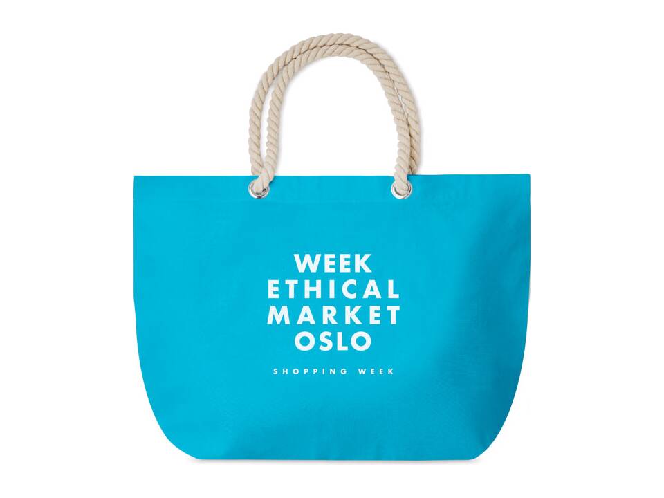 Beach bag with cord handle 3