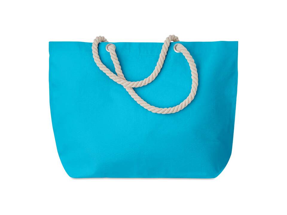 Beach bag with cord handle 4
