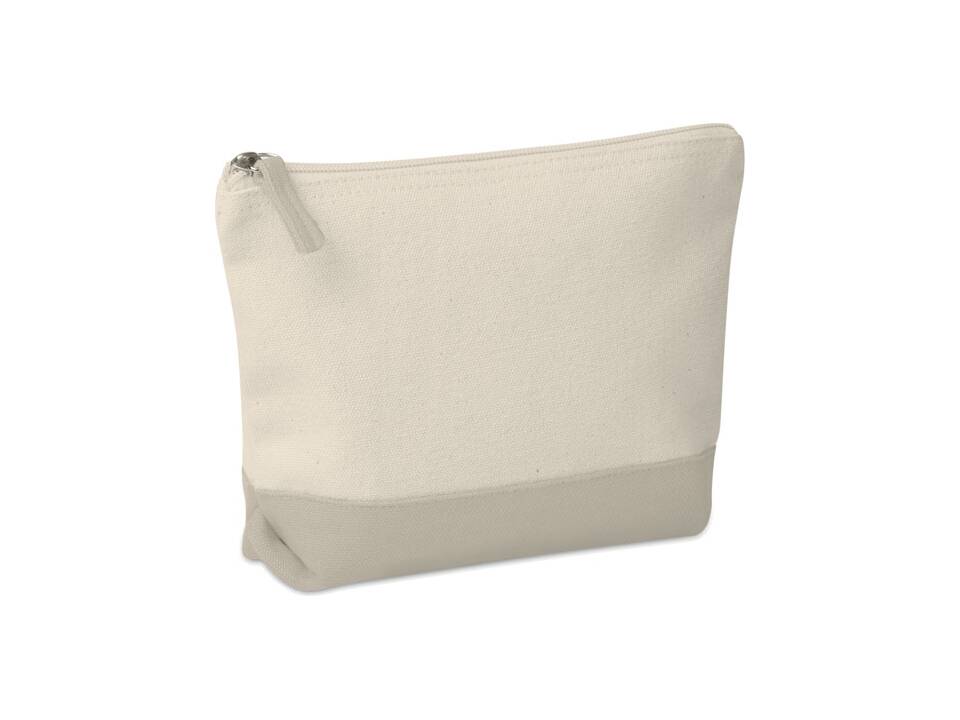Bicolour cotton cosmetic bag 3