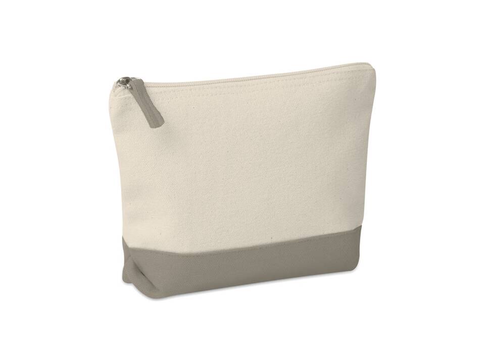 Bicolour cotton cosmetic bag 7