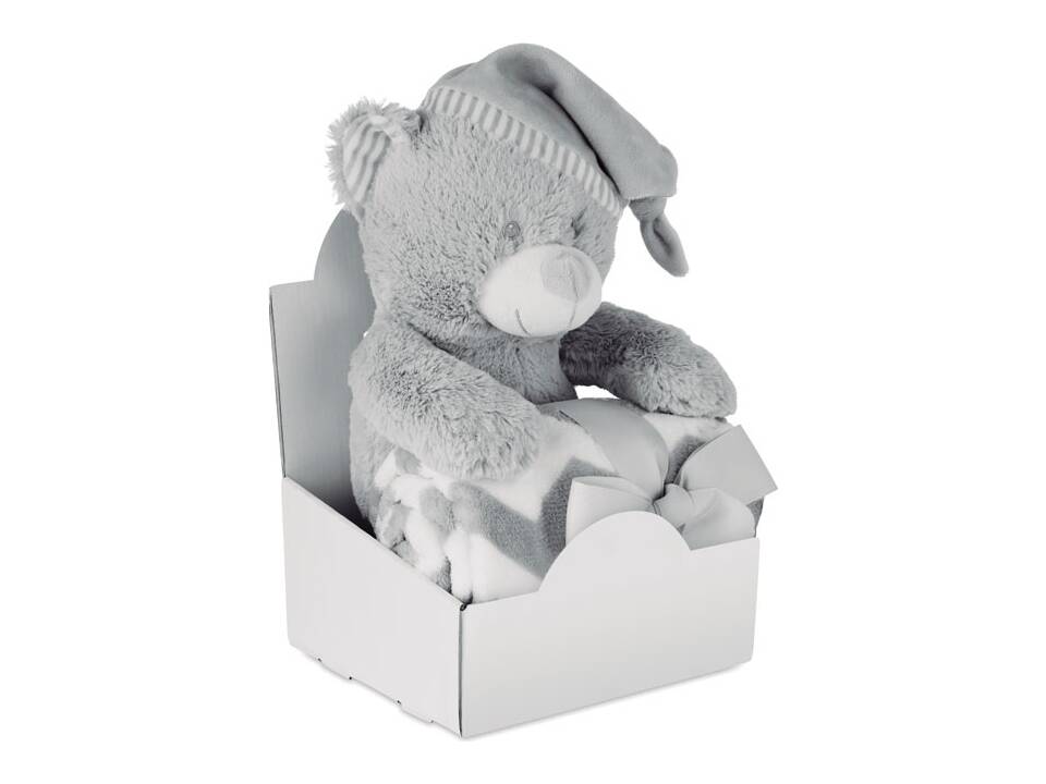 Large teddy bear with blanket 2