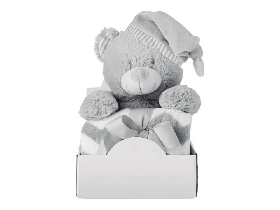 Large teddy bear with blanket 5