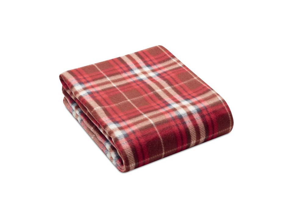 RPET Fleece blanket with squared pattern 8