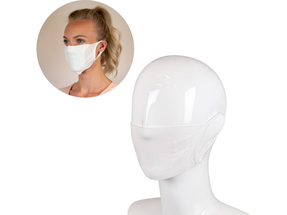 Mondmasker uit polyamide - 2 laags met insteekvak voor filter