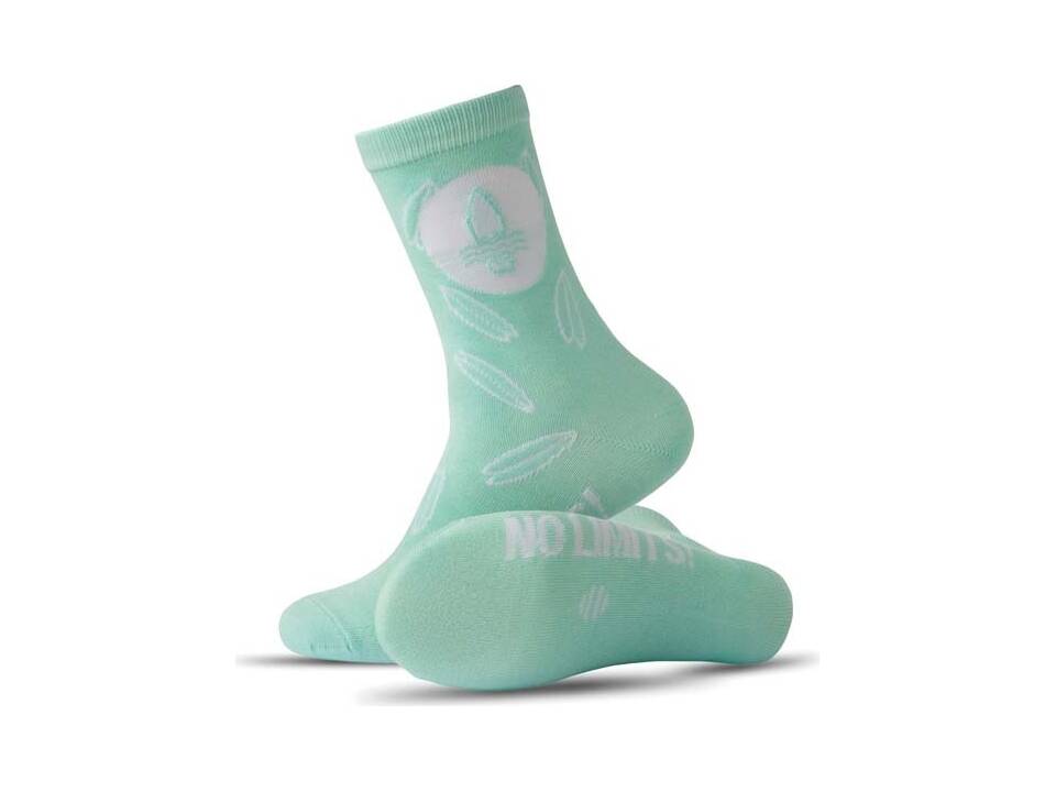 Custom-Made Cotton Jacquard Crew Socks – Fully Custom Design 1