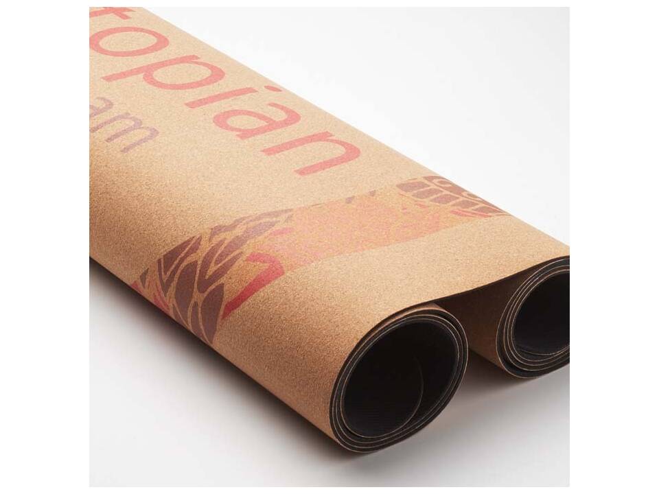Custom 100% Cork Yoga Mat with Rubber Base – Fully Personalized Design 7