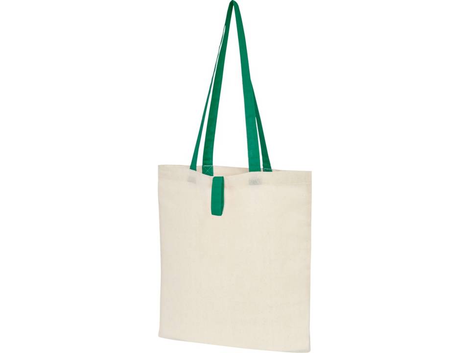 Nevada 100 g/m² cotton foldable tote bag 8