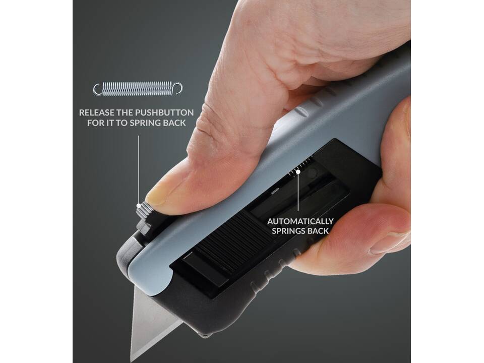 RCS certified recycled plastic Auto retract safety knife 4