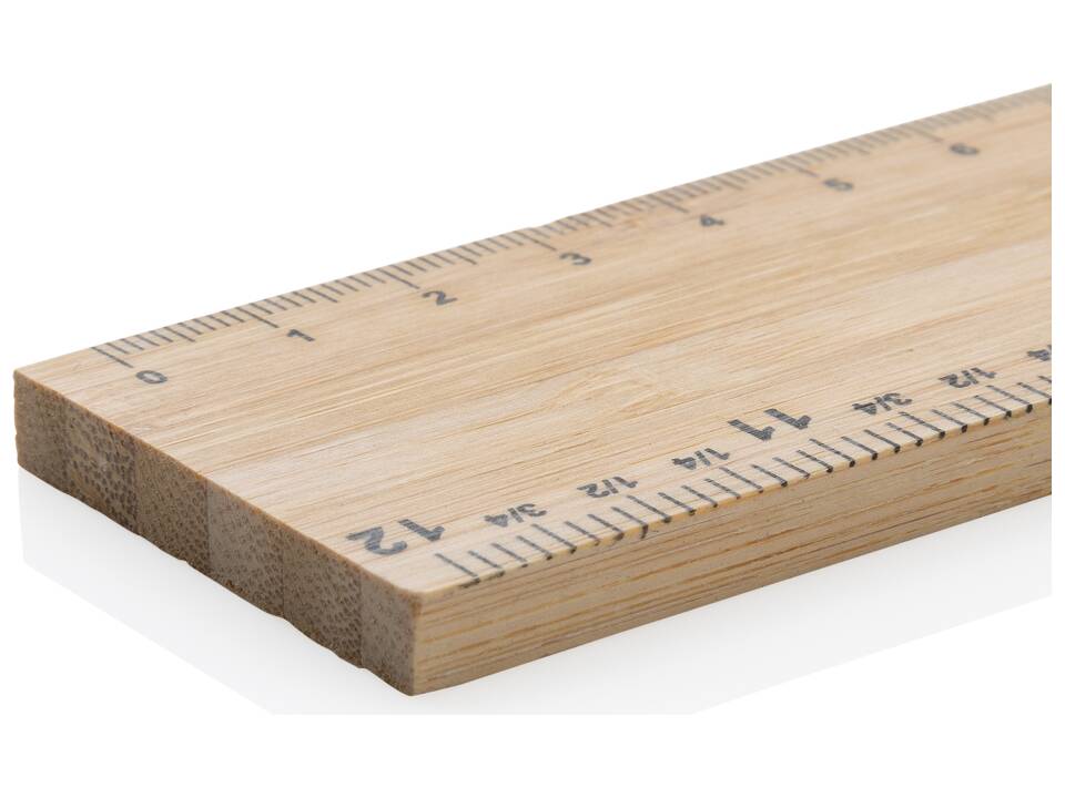 Timberson extra thick 30cm double sided bamboo ruler 4