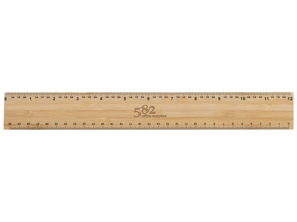 Timberson extra thick 30cm double sided bamboo ruler 5