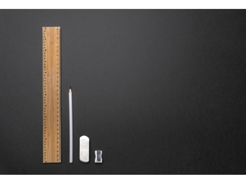 Timberson extra thick 30cm double sided bamboo ruler 7