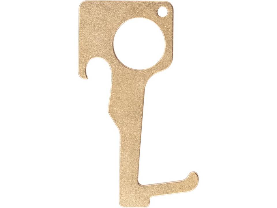 Brass hygienic zero contact keychain 2