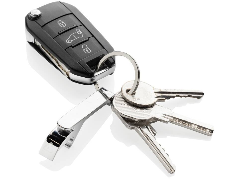 RCS recycled zinc alloy bottle opener keychain 3