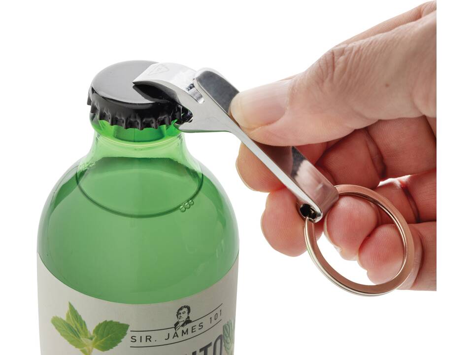 RCS recycled zinc alloy bottle opener keychain 5
