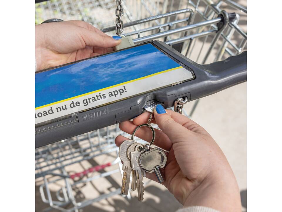 RCS recycled zinc alloy radiator key keychain with coin 6