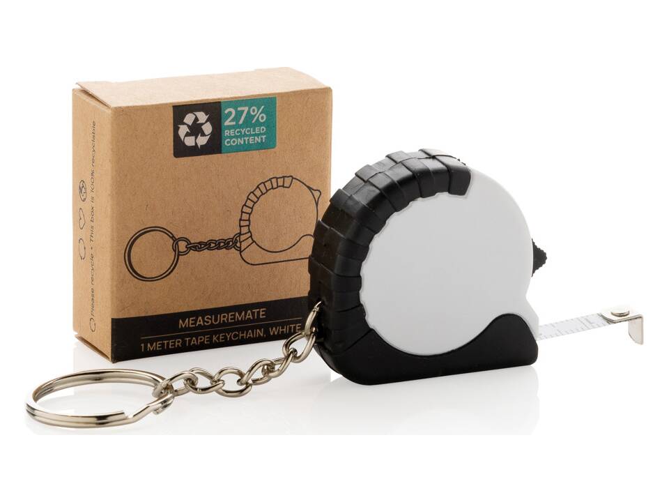 MeasureMate RCS reycled ABS 1 meter tape keychain 19