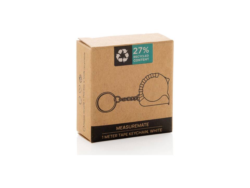MeasureMate RCS reycled ABS 1 meter tape keychain 20
